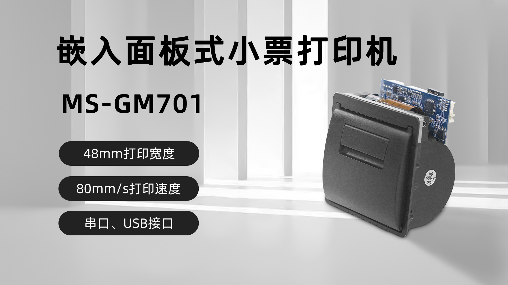 美松58MM面板嵌入式打印机MS-GM701在土耳其加油站的应用